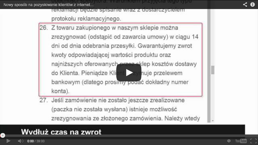 Wykorzystaj nowe prawo, które powinno obowiązywać sprzedawców internetowych od 13 czerwca 2014 r.